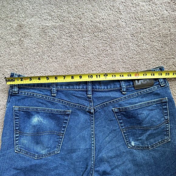 Lee Jeans Men’s Sz 40x32 Regular Fit Straight Leg Blue Medium Wash Denim - Picture 8 of 14